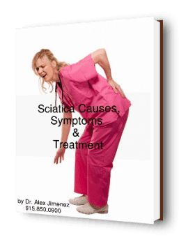 blog picture of nurse grabbing lower back with possible sciatica