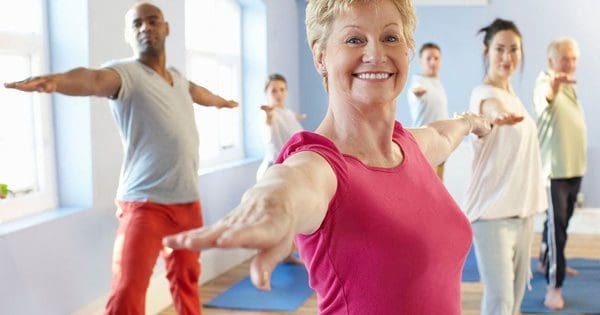 blog picture of elderly woman in tai chi class