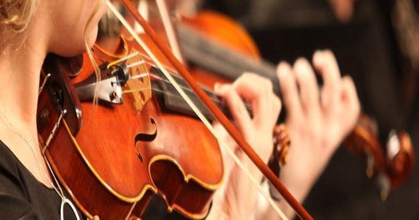 blog picture of violinists performing up close