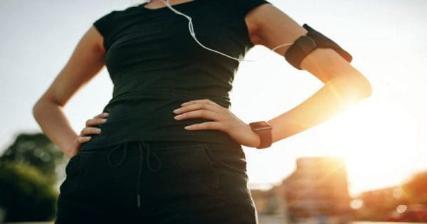 blog picture of woman about to start her morning run