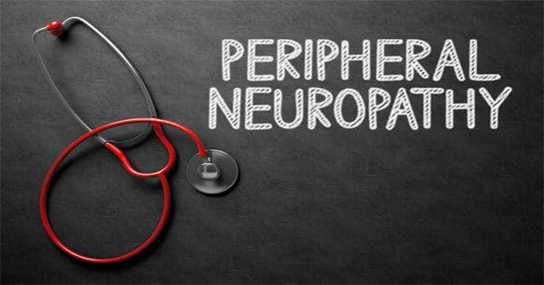 blog picture of stethoscope and the words peripheral neuropathy