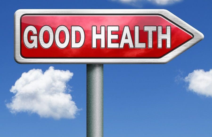 blog picture of sign that reads good health