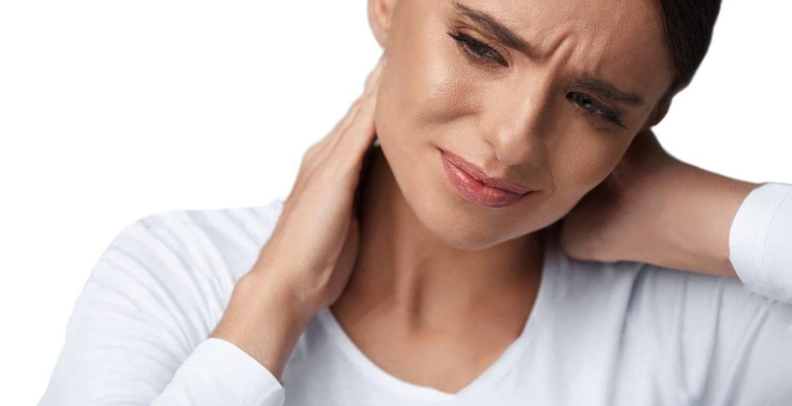 blog picture of woman with neck pain