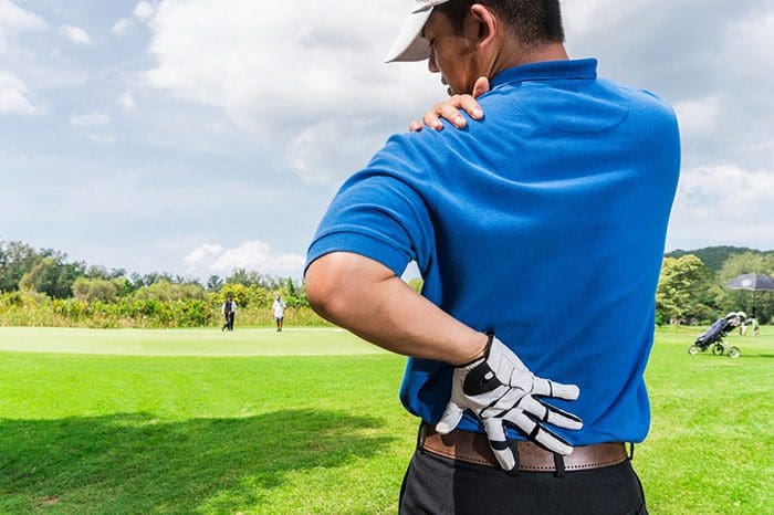 golfer back and shoulder pain