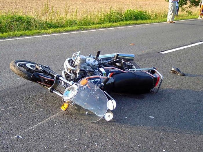 Veelvoorkomend ongeval met motorrijder, ongevalsletsel